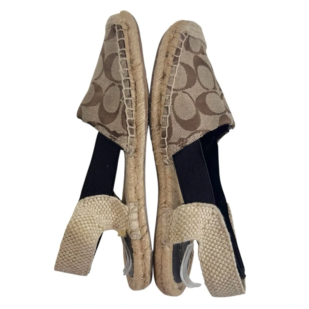 Coach Rayanne Espadrille Sling Flat Brown/Tan
